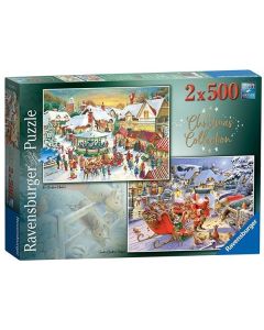 Ravensburger puzzle - Novogodisnja čarolija - 2x500 delova - RA15031