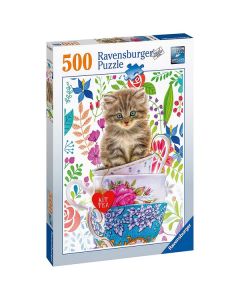 Ravensburger puzzle - Macka u solji - 500 delova - RA15037