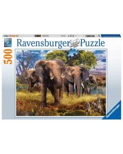Ravensburger puzzle - Slonovi- 500 delova - RA15040