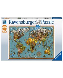 Ravensburger puzzle - Mapa sveta - 500 delova - RA15043