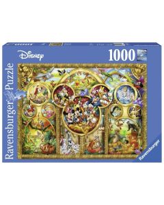 Ravensburger puzzle - Diznijevi likovi u zlatu  -1000 delova - RA15266