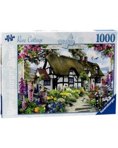Ravensburger puzzle – Seoska kuća sa ružama - 1000 delova - RA15585