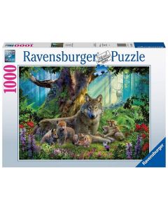 Ravensburger puzzle - Vukovi u šumi  - 1000 delova - RA15987