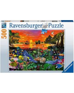 Ravensburger puzzle - Vesele kornjače - 500 delova - RA16590