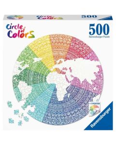 Ravensburger puzzle (slagalice) - Krug boja 500 delova - RA17168