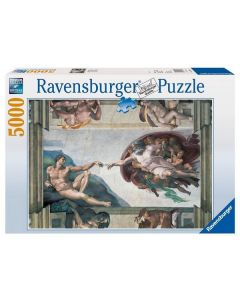 Ravensburger puzzle - Mikelanđelo Stvaranje Adama - 5.000 delova - RA17408