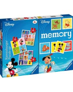 Ravensburger društvena igra – Memorija i 3 u 1 puzla Disney - RA20985