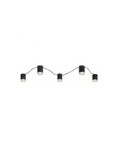 Rabalux Plafonjera Looplab G9 5x MAX 28W crna (71295) - RAS002921A00000
