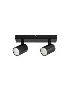Rabalux Plafonjera Rogelio GU10 2X MAX 5W mat crno (73024) - RAS002732A00000
