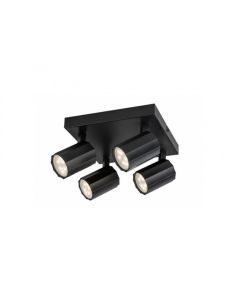 Rabalux Plafonjera Rogelio GU10 4X MAX 5W mat crno (73026) - RAS002569A00000