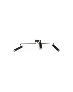 Rabalux Plafonjera Senobia GU10 3x MAX 35W crna (73039) - RAS002721A00000
