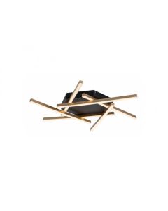Rabalux Plafonjera Severine LED 40W crno zlato (71365) - RAS003134A00000