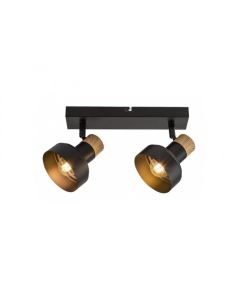 Rabalux Spot rasveta Saskia E14 2x MAX 15W crna (73056) - RAS003234A00000