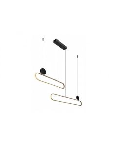 Rabalux Visilica Circado LED 48W crno zlato (72268) - RAS002713A00000