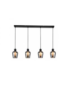Rabalux Visilica Florian E27 4x MAX 40W mat crno (72271) - RAS002715A00000