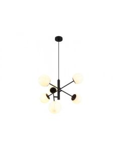 Rabalux Visilica Meduza E14 6x MAX 20W mat crno (72194) - RAS002935A00000