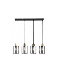 Rabalux Visilica Perez E27 4x MAX 40W mat crno (72247) - RAS002649A00000