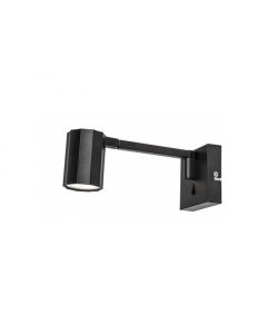 Rabalux Zidna lampa Karter GU10 1X MAX 5W mat crno (73027) - RAS002570A00000