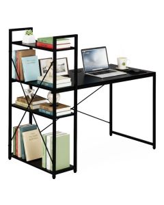 MODERNHOME Radni sto 120x60 cm sa policama black