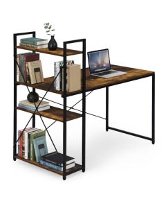 MODERNHOME Radni sto 120x60 cm sa policama loft style