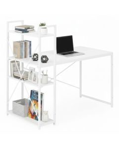 MODERNHOME Radni sto 120x60 cm sa policama white