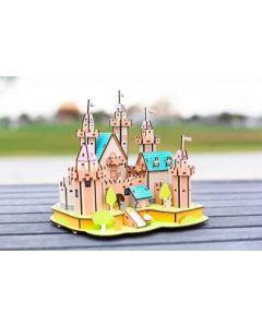 3d drvena eko puzzle - RAJSKI ZAMAK - 114-1