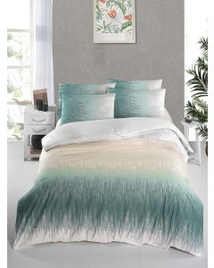 TEKSTIL Komplet posteljina 160x240cm, plava/bela