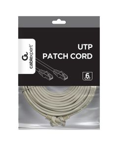 GEMBIRD Patch Cable, U/UTP Cat.6, Grey, 15 m