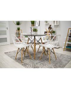 BOLZZ Roma set 4 stolice white - BOLROMCHAWHITS