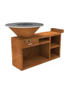 NATNEC  Roštilj od korten čelika - premium 130 x 45 x 100 cm