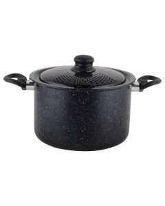 ROYALTY Lonac za testeninu sa cediljka poklopcem 24cm crno-crveni RL5.7APP - RL5.7APP
