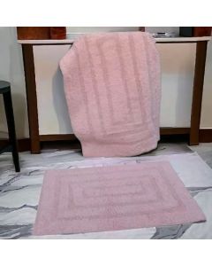 VIKTORIJA Set prostirki za kupatilo 50x80cm+40x60cm roze - VLK000405roze
