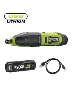 RYOBI Akumulatorski alat za rezbarenje USB Lithium 4V (2,0 Ah) RPC4-120G - RPC4-120G