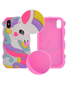 Maska za iPhone X/ XS Unicorn Color Rubber - 036093-1