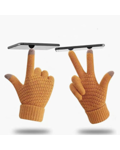 Rukavice za touch screen BRAIDED kamel - 607017