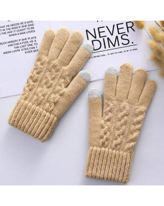 Rukavice za touch screen WINTER krem