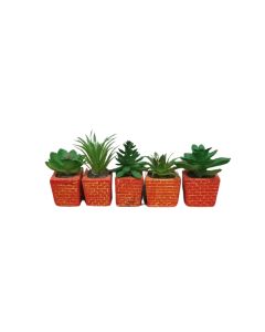 DEKOR DOM Cvet u saksiji - SUCCULENT CUBE 654 - N44 - 024277