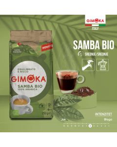 GIMOKA Pržena mlevena kafa za espresso i za moka aparat Sambo Bio 250G - 43395495231718