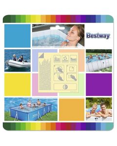 BESTWAY Samolepljive zakrpe za bazen 6.5x6.5cm 62091