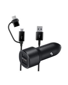 SAMSUNG Auto punjač dual fast 15W EP-L1100-WBE, crna - 1300133