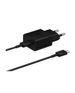 SAMSUNG Kućni punjač EP-T1510-XBE FAST Type C 15W sa kablom, crna - 1300315