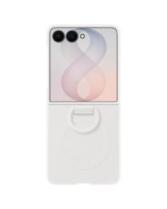 SAMSUNG silikonska futrola sa prstenom, EF-EF776-CWE, za Z Flip8, bela