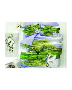 VIKTORIJA Posteljina 3D saten francuski ležaj D6 - VLK000640-D6