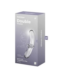 SATISFYER Double Crystal Glass Dildo Transparent - 4045665