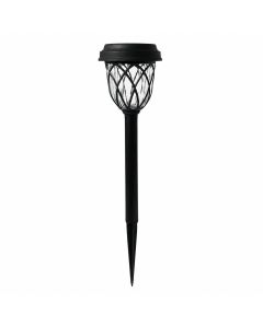 Solarna baštenska LED lampa 40 cm – Crna ubodna spoljašnja rasveta