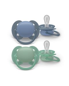 AVENT Set varalica Ultra Soft 6-18 meseci, plava/zelena - SCF091-42