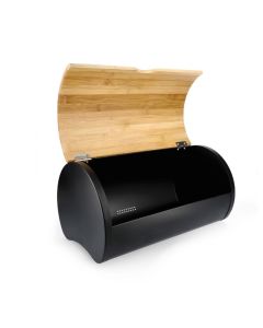 DEKOR DOM Kutija za hleb RAKEL 38x25x21 - Black - HML