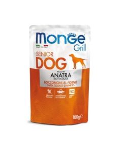 MONGE Hrana za pse Grill sos Senior pačetina 100g - 8009470013185