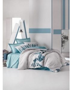 DEKOR DOM Posteljina Simple set single CB Mode Line Nesto - 023607