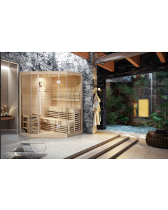 Nero Sauna soba kanadski Hemlock 1800x1800x1900mm
